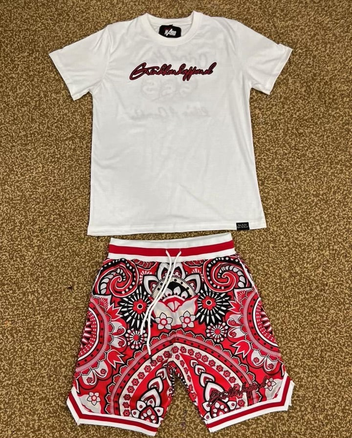 Red Bandana Set