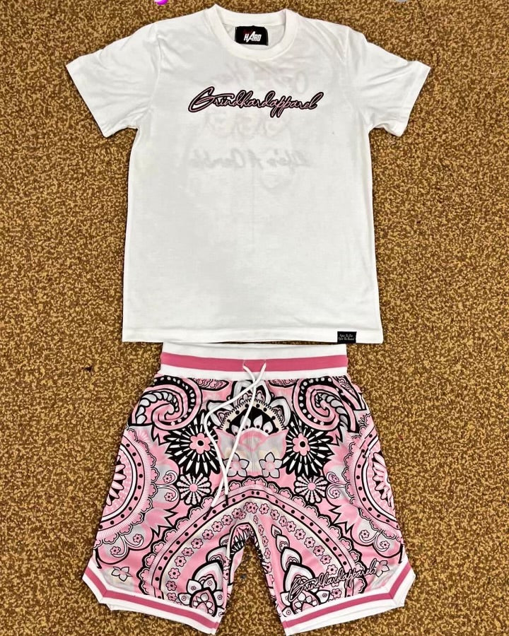 Pink Bandana Set