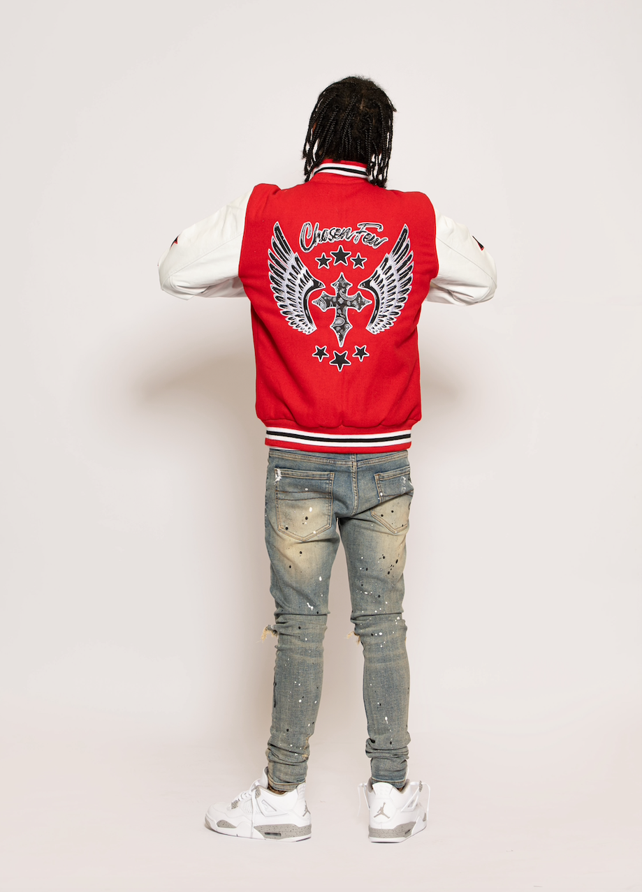 Red Chosen-Few Varsity Jacket