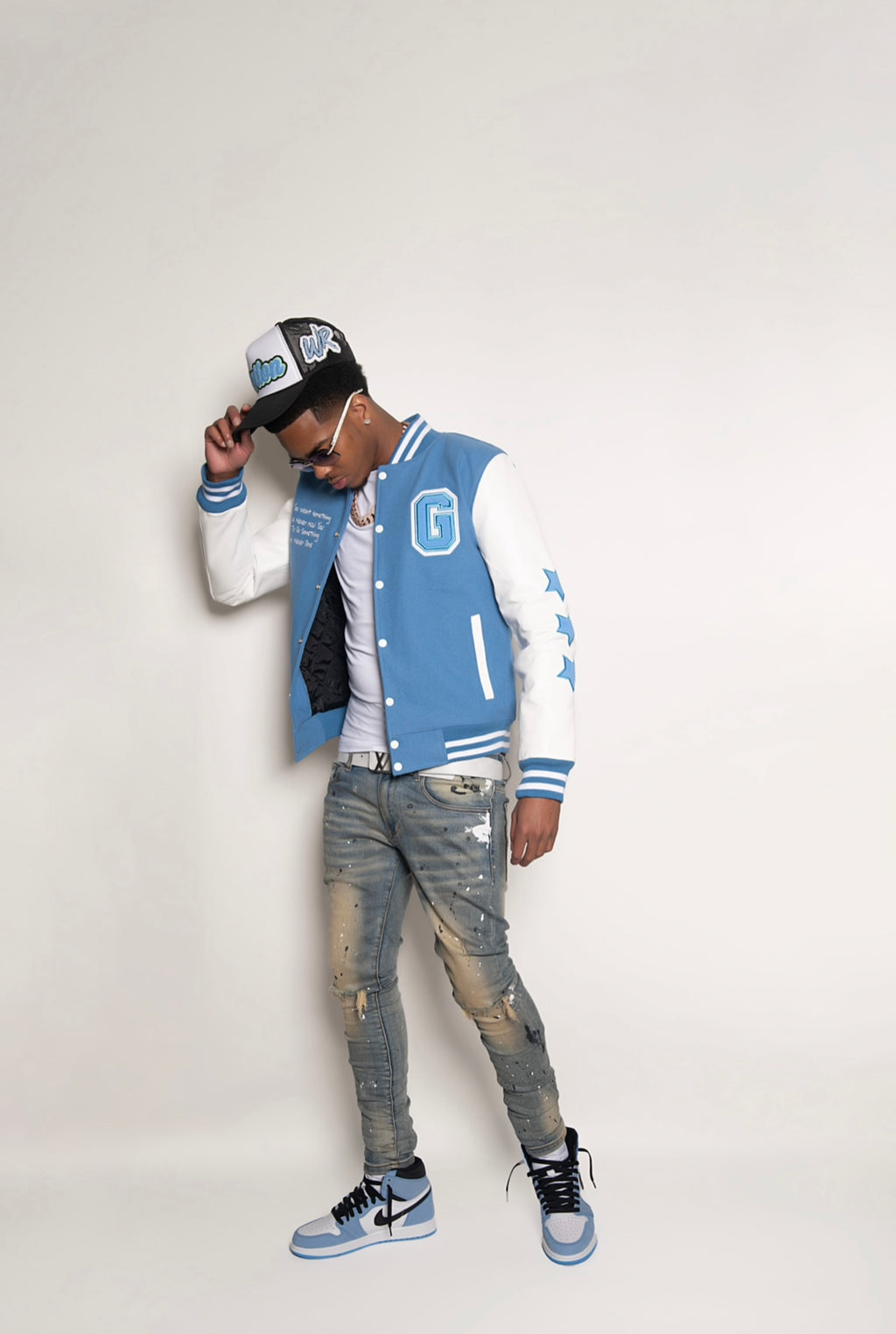 Carolina Blue GrindHard University Letterman